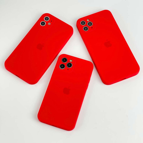 Чехол Silicone Case Full Camera Square для iPhone 11 Pro Max Pastel yellow